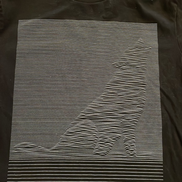 Express MENS WOLF 3D print tee shirt short sleeve blank white geometric size L - Picture 2 of 9